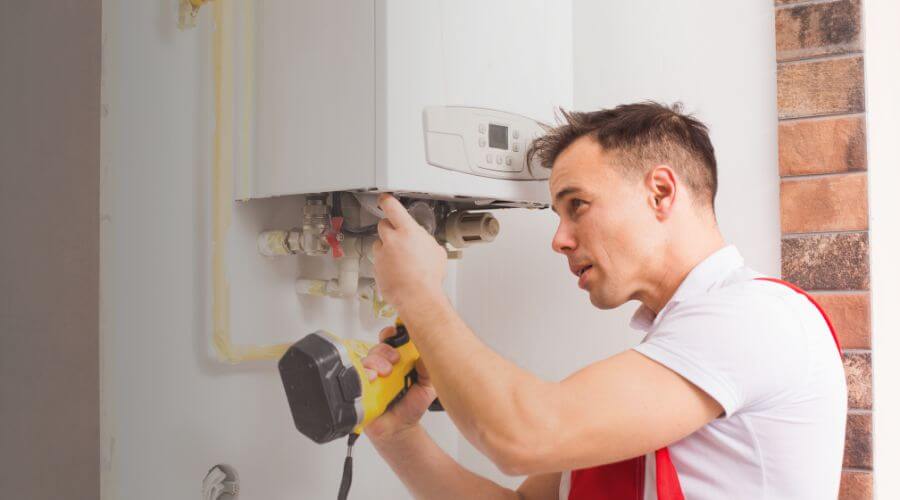 Professional tankless water heater installation in Hilger, MT
